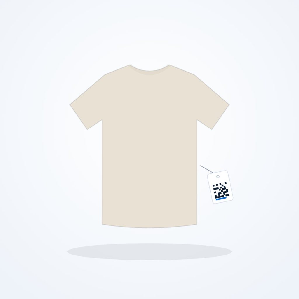 Organic cotton crew tee, illustration