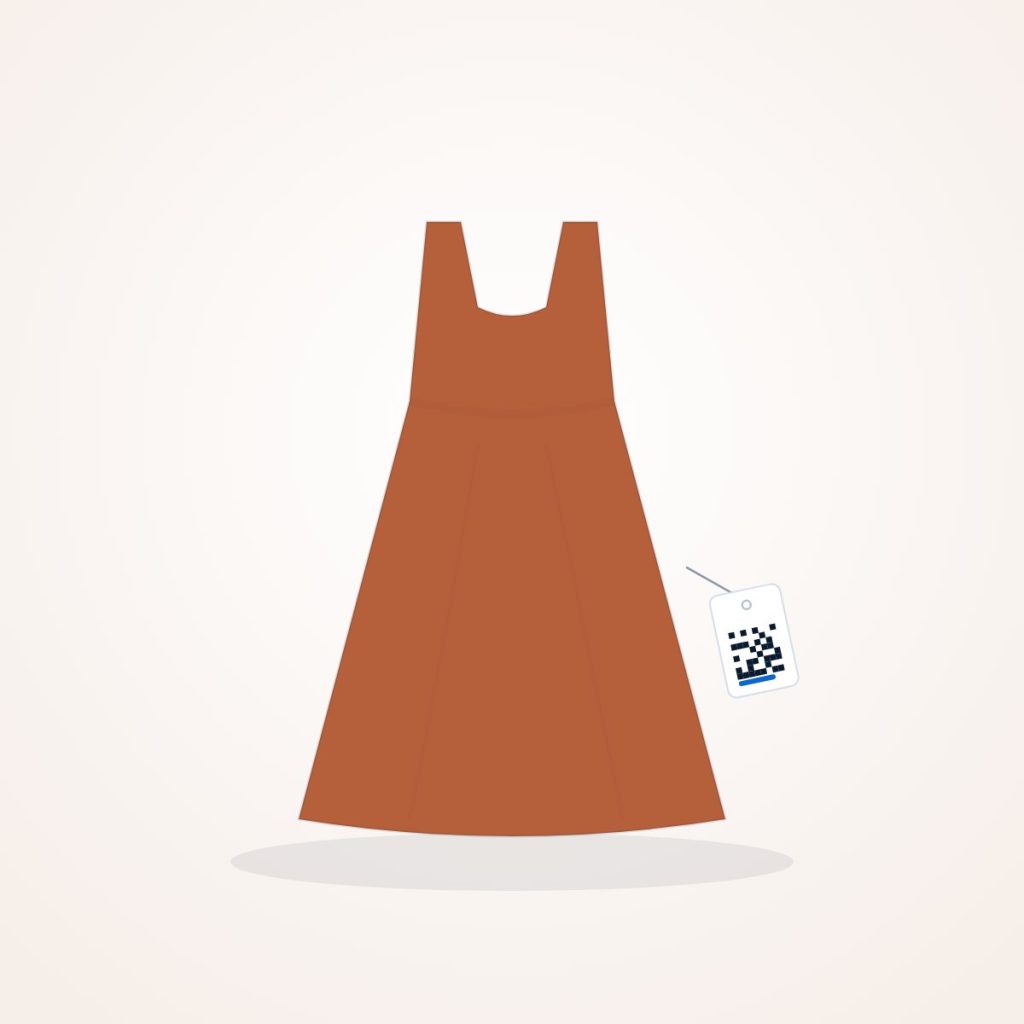 Sample Viscose Midi Dress, illustration
