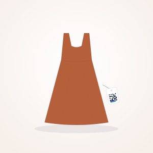 Sample Viscose Midi Dress, illustration
